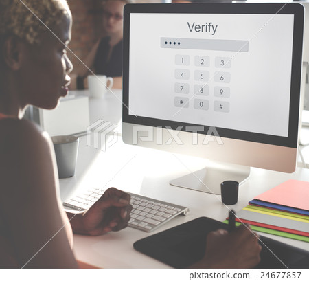 Log in Secured Access Verify Identity Password Concept 24677857