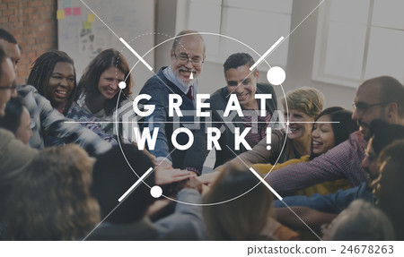 Great Work Excellent Expertise Perfect Success Concept 24678263
