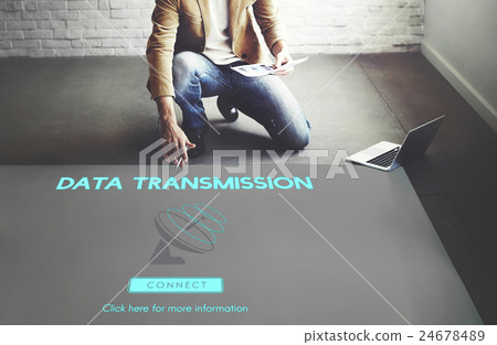 Boardcast Data Transmission GPS Navigation Concept 24678489