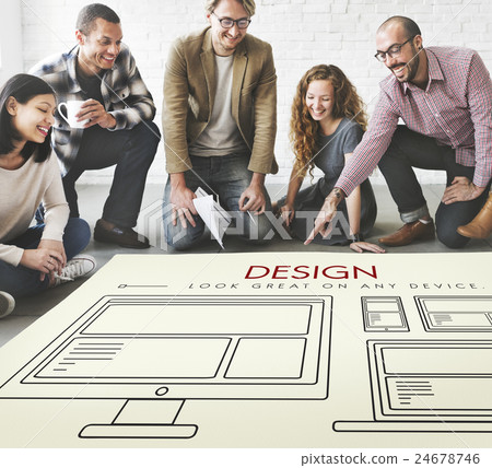 Responsive Design Layout Connection Content Concept 24678746