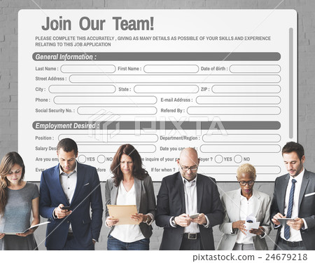 Online Web Job Application Form Concept 24679218
