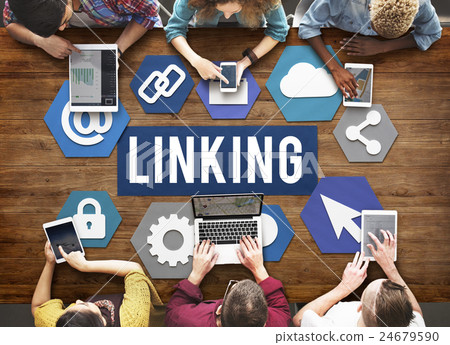 Linking Internet Connection Website Concept Linking Internet Connection Website Concept 24679590