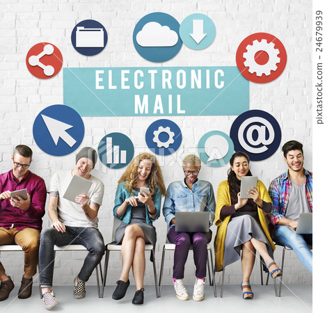 Electronic Mail Online Connection Messaging Concept 24679939
