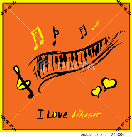 Hand drawn Music poster illustration  24680651