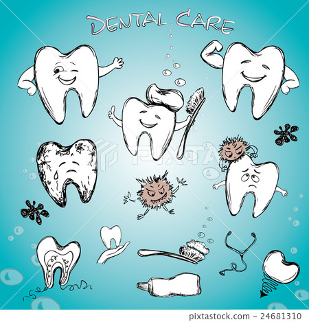 Dental set - tooth past, tooth brush Dental set - tooth past, tooth brush 24681310