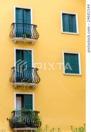 exterior of an old building 24681544