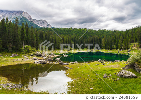 lake Misurina in the Alps lake Misurina in the Alps 24681559