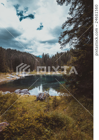 lake Misurina in the Alps lake Misurina in the Alps 24681560