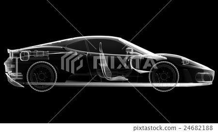 transparent sport car 24682188