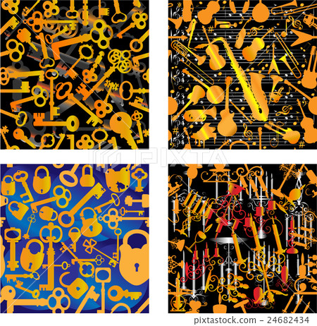 4 Seamless Patterns 4 Seamless Patterns 24682434