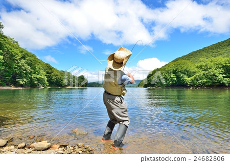 Lakeside fishing 24682806