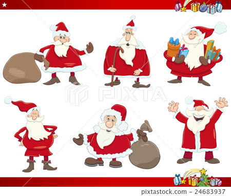 santa on christmas set 24683937
