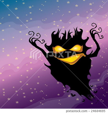 vector frightening monster. - Stock Illustration [24684695] - PIXTA