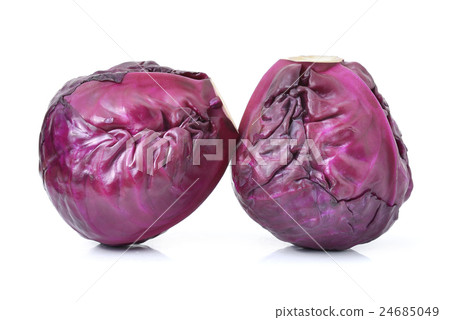 Red cabbage on white background 24685049