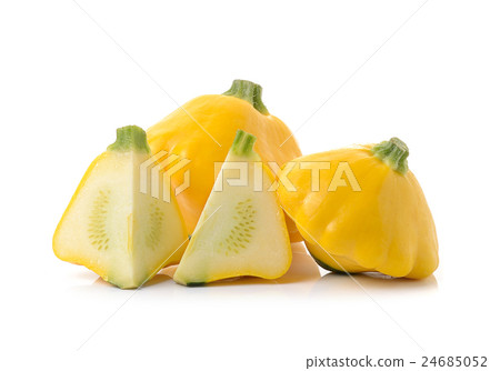 yellow zucchini on white background yellow zucchini on white background 24685052