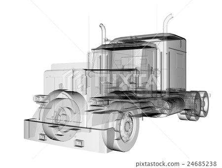 isolated transparent lorry truck isolated transparent lorry truck 24685238