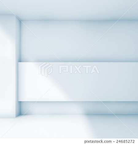 Abstract white 3d empty room interior - Stock Illustration [24685272 ...