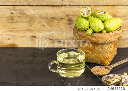 Noni fruit and noni juice with noni powder 24685630