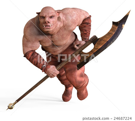 Illustration Of A Monster Isolated on White 24687224