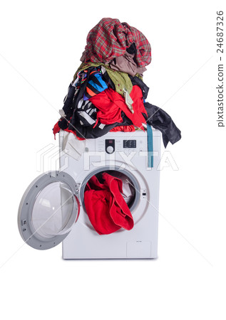 Washing machine isolated on white background 24687326