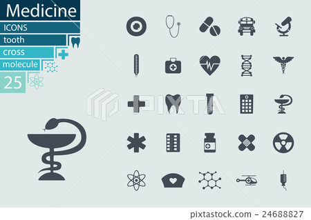 Set of flat design concept icons for medicine - Stock Illustration ...