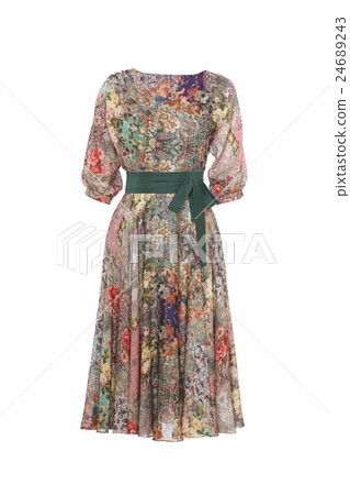 Women's dress isolated on white Women's dress isolated on white 24689243