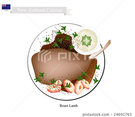 Roasted Lamb Legs, The Popular Dish of New Zealand Roasted Lamb Legs, The Popular Dish of New Zealand 24691763
