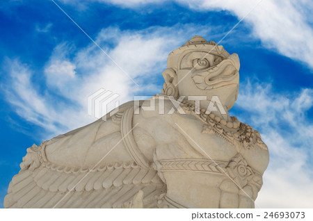 Garuda statue in public temple of Thailand 24693073