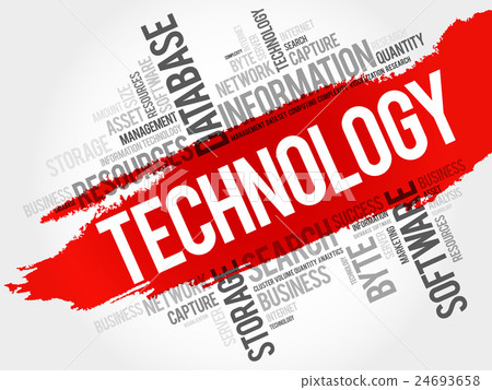Technology word cloud 24693658