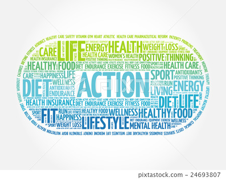 ACTION word cloud, fitness ACTION word cloud, fitness 24693807