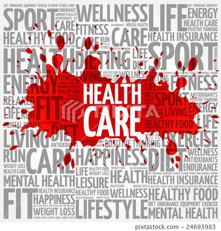 Health care word cloud background - Stock Illustration [24693983] - PIXTA