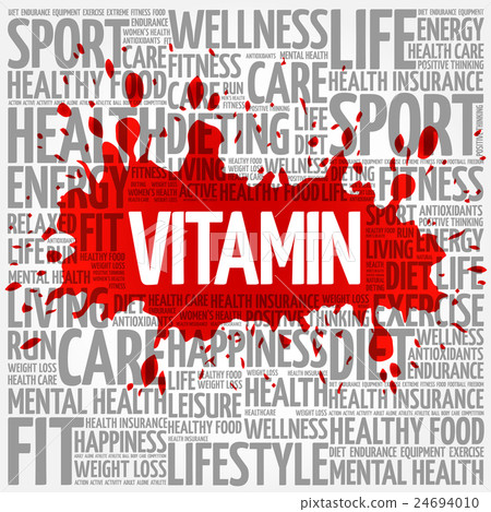 VITAMIN word cloud background 24694010