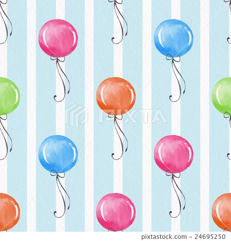 Seamless background with balloons 1 24695250