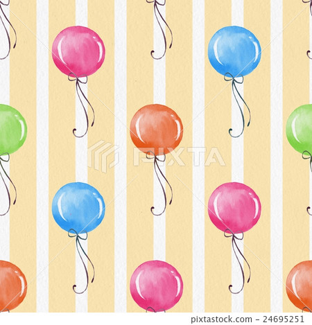 Seamless background with balloons 2 24695251