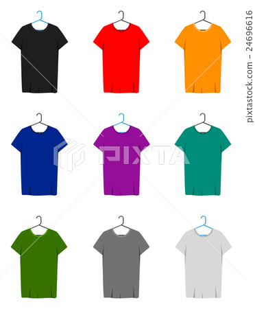 Short Sleeve T-shirts Template Short Sleeve T-shirts Template 24696616