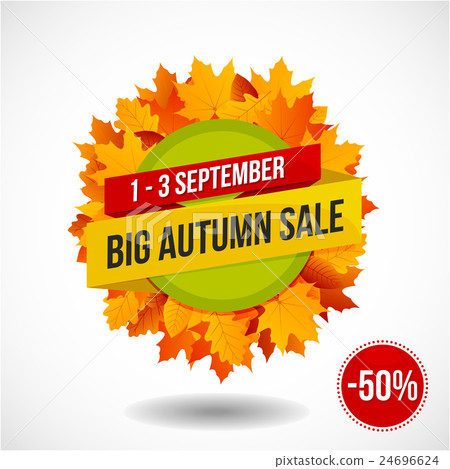 Autumn Sale Discount Logo or Emblem Autumn Sale Discount Logo or Emblem 24696624