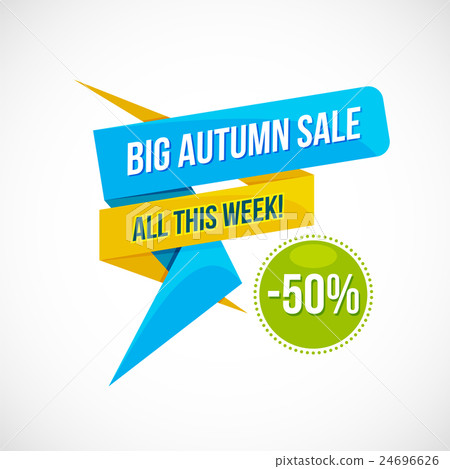 Autumn Sale Discount Logo or Emblem 24696626
