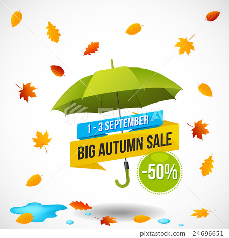 Autumn Sale Discount Logo or Emblem 24696651