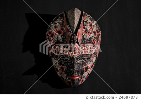 Javanese batik wooden mask Javanese batik wooden mask 24697878