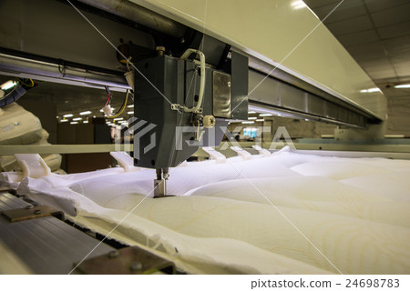 Industrial big embroidery machine on textile 24698783