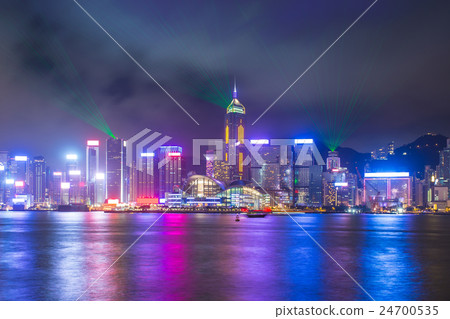 A Symphony of Lights show in Hong Kong, China 24700535