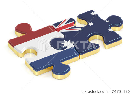 Netherlands and Australia puzzles from flags 24701130