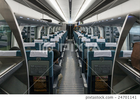 Interior of Chubu centrair train. Interior of Chubu centrair train. 24701141