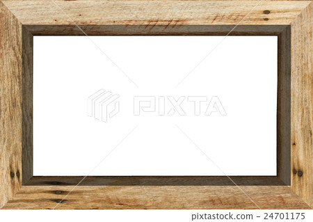 Wood frame isolated on white background. Wood frame isolated on white background. 24701175