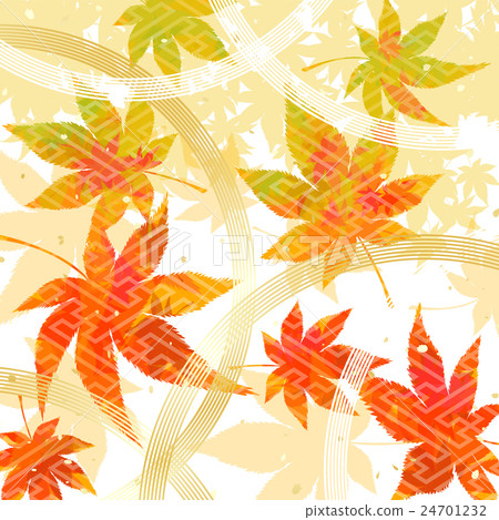 Autumn leaves water drawing white background Autumn leaves water drawing white background 24701232