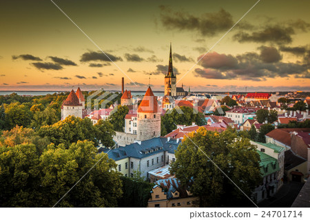 Nice sunset in Tallinn Estonia Nice sunset in Tallinn Estonia 24701714