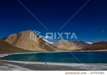 Pangong Tso Lake in Kashmir Himalayas 24701983