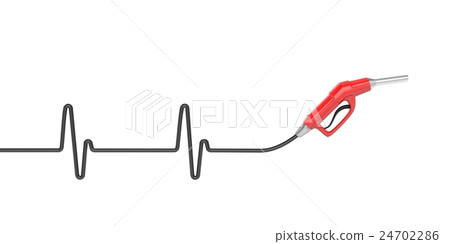 Pulse in oil prices. 3d illustration Pulse in oil prices. 3d illustration 24702286