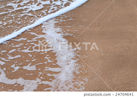 Wave of the sea on sandy beach a lot of space for Wave of the sea on sandy beach a lot of space for 24704641