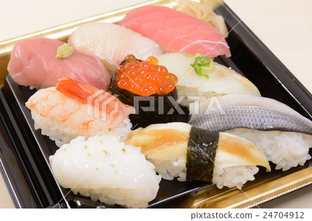 Assorted delicious sushi 24704912